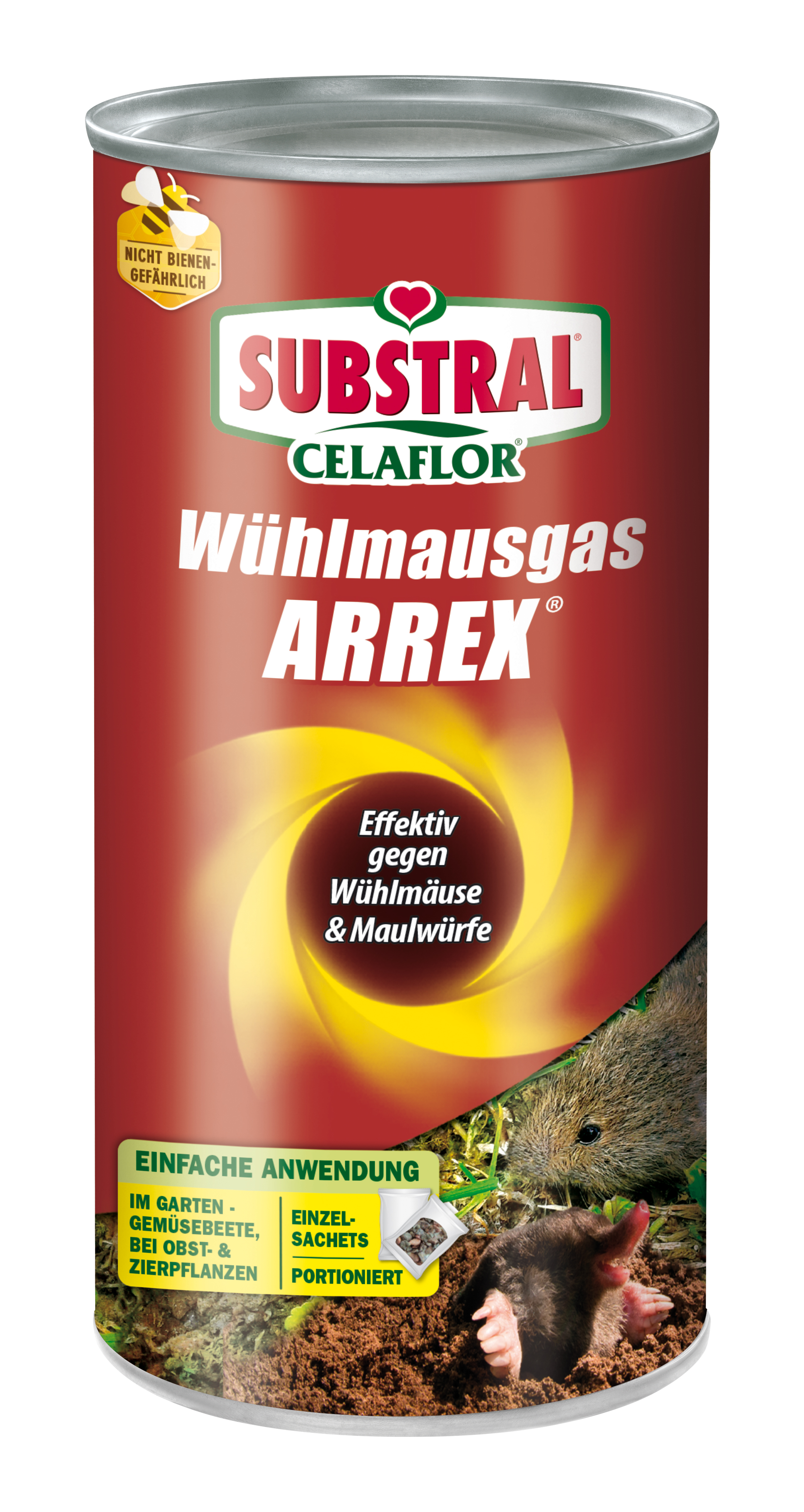 CELAFLOR Substral Celaflor Wühlmausgas Arrex 250g Celaflor -B3-