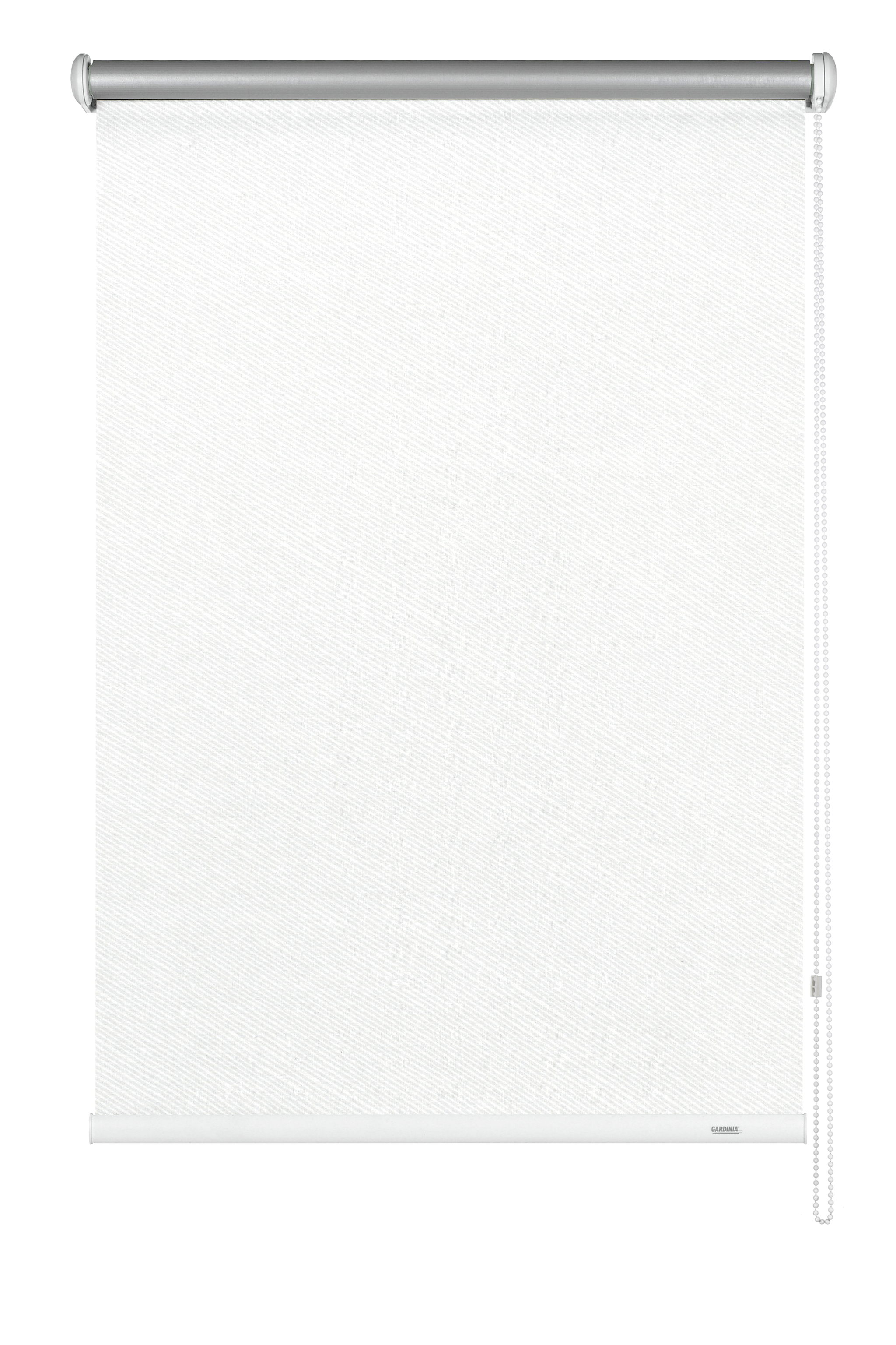 GARDINIA - Seitenzugrollo Thermo Streifen 62x180cm weiß
