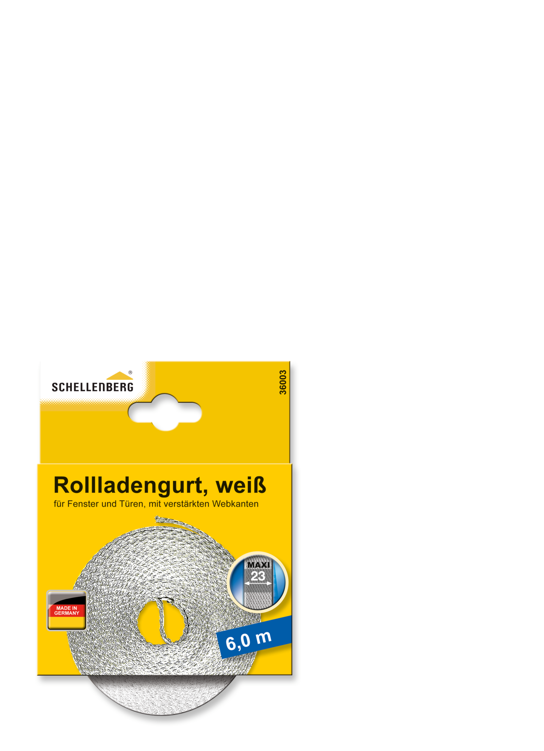 SCHELLENBERG Rollladengurt 23 mm/6,0 m weiß 