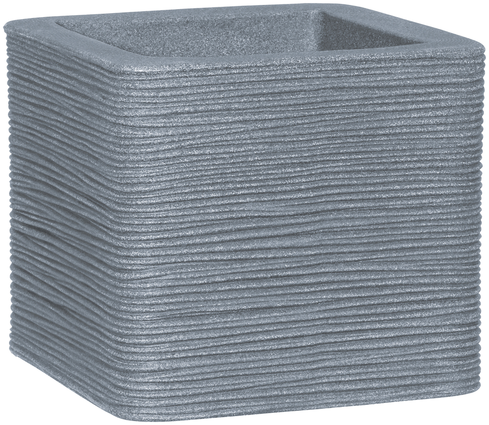 GELI Kubus Rille Quadrat 30cm beton 