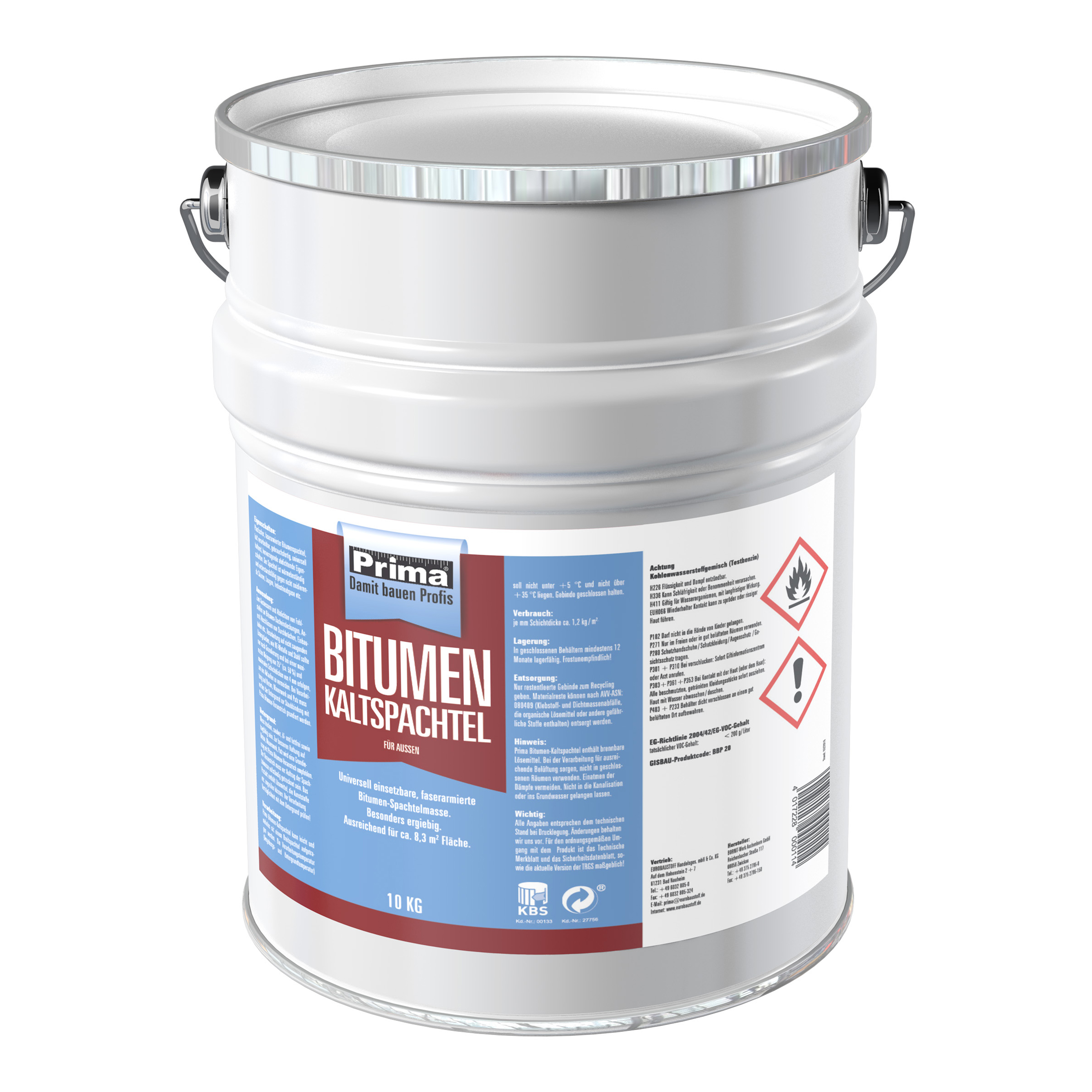 ZL OST Prima Bitumen-Kaltspachtel 10 kg 