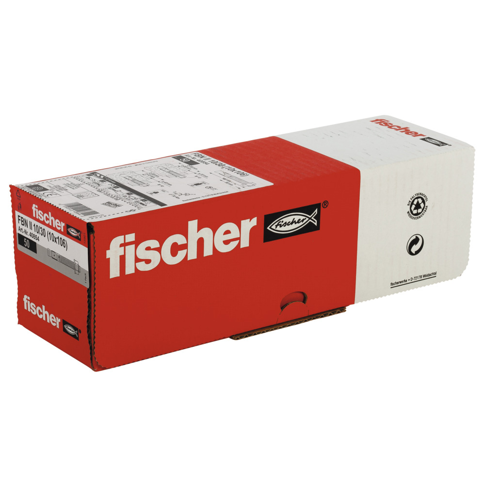FISCHER Bolzen FBN II 10/30 galv. verz. (50 St.) 