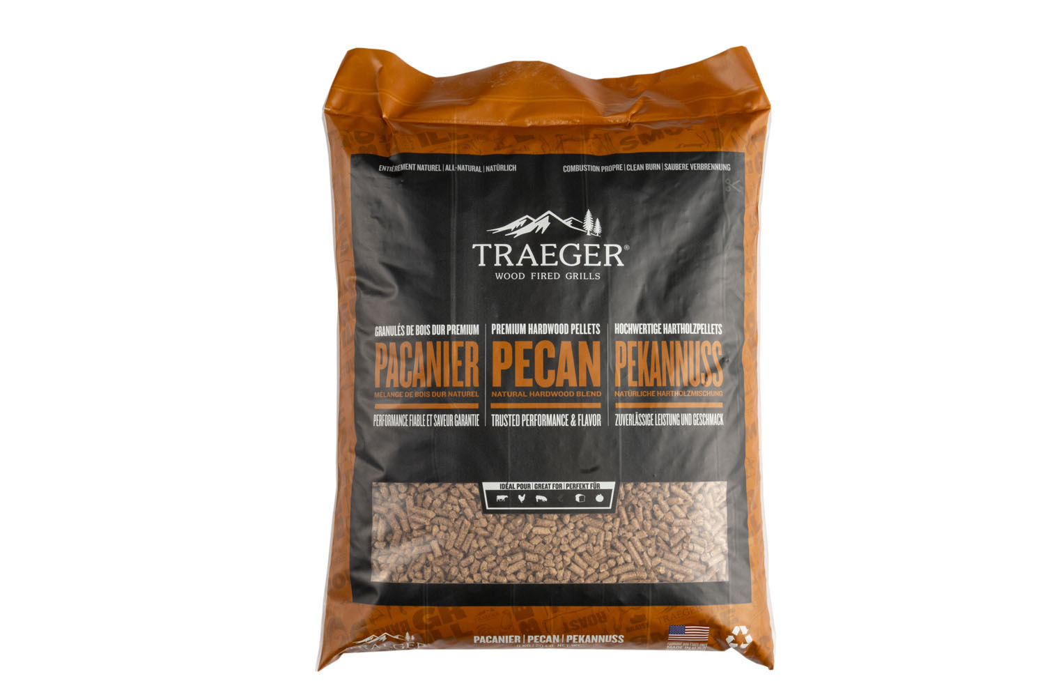 TRAEGER PELLET GRILLS EUROPE APS - COPEN PELLETS PECAN, 9 KG BEUTEL 