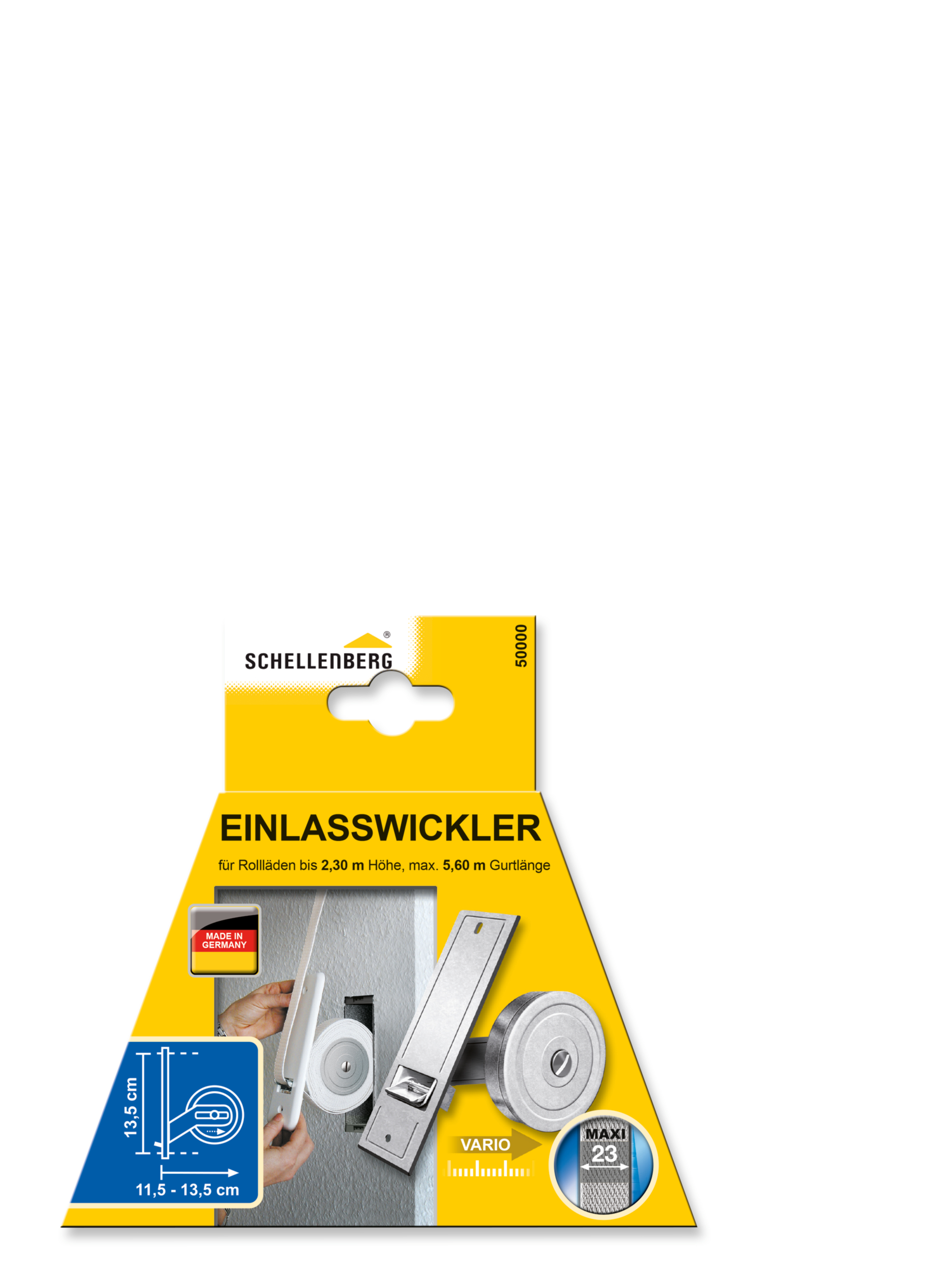 SCHELLENBERG Einlaßwickler Maxi Lochabstand 13,5 cm 