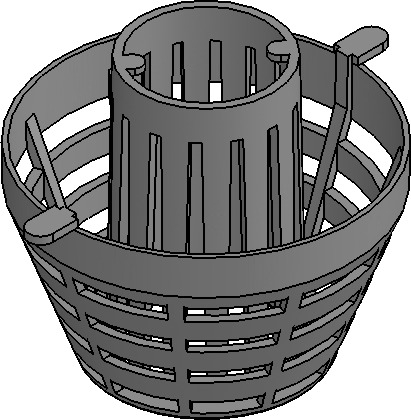 HAURATON Schmutzfangeimer senkrecht DN100 schwarz FASERFIX KS/PLUS/STAND.100, RECYFIX PRO