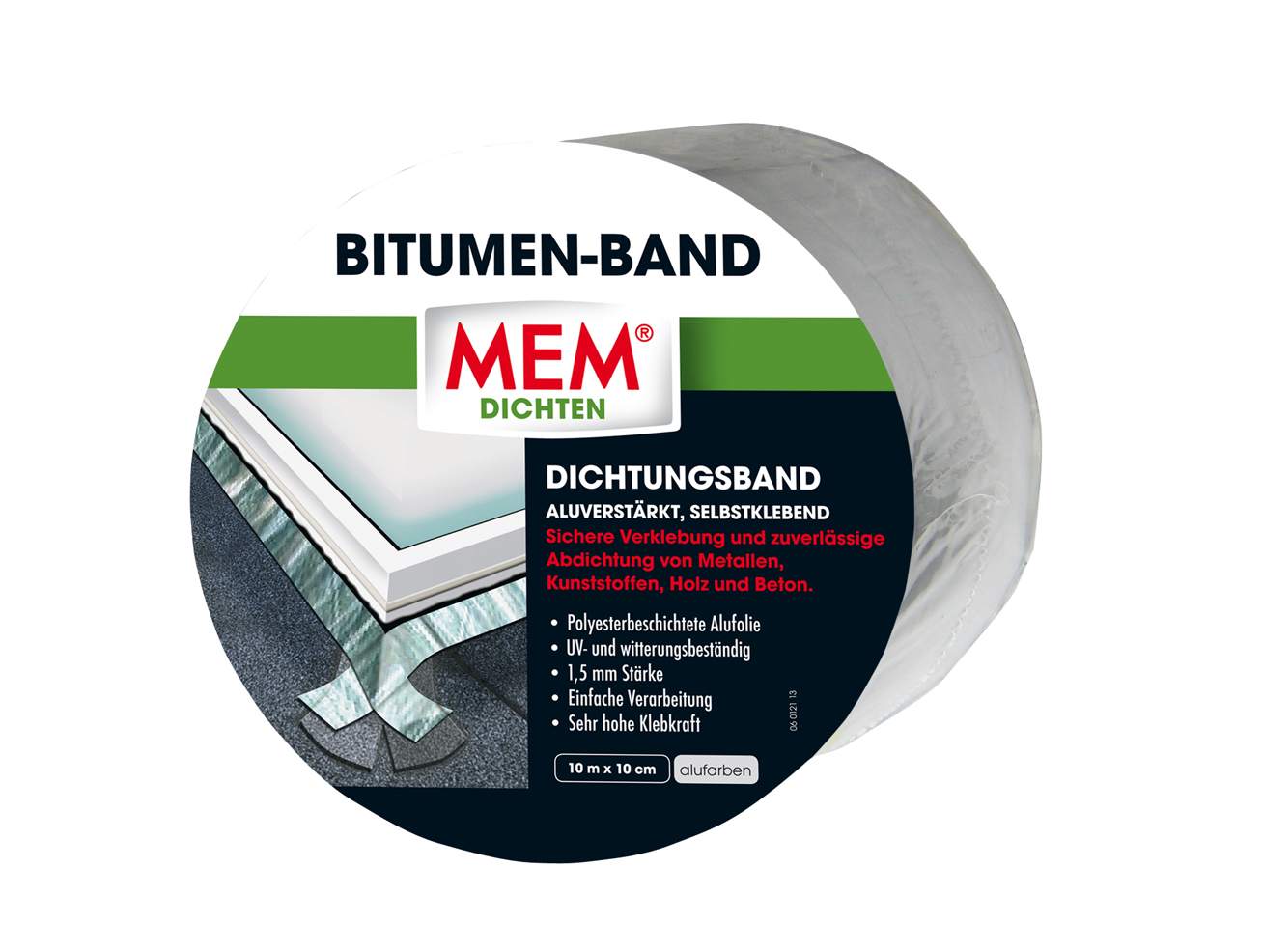 MEM BAUCHEMIE MEM Bitumen-Band alumin. 10 cm x 10 m 
