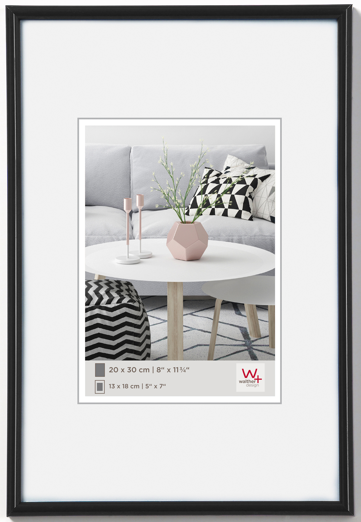 WALTHER DESIGN GMBH & CO. KG - NETTETAL Bilderrahmen Galeria Kst. schwarz 20x30 