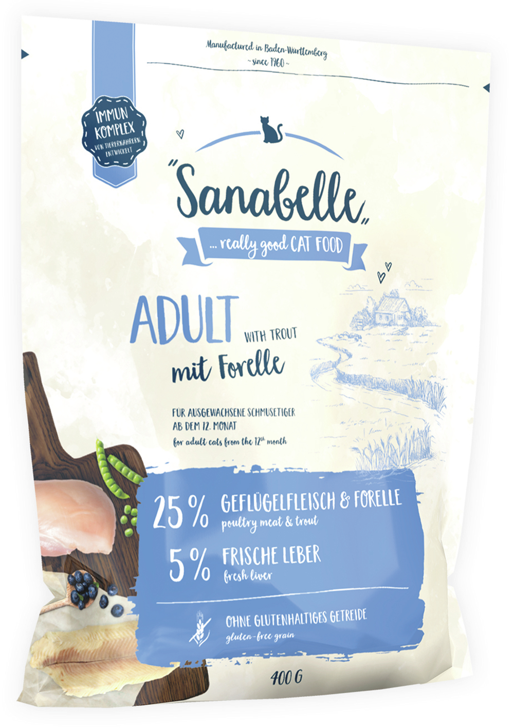  - MÜNSTER Bos. Cat Sanabelle Adult Forelle 400 g 