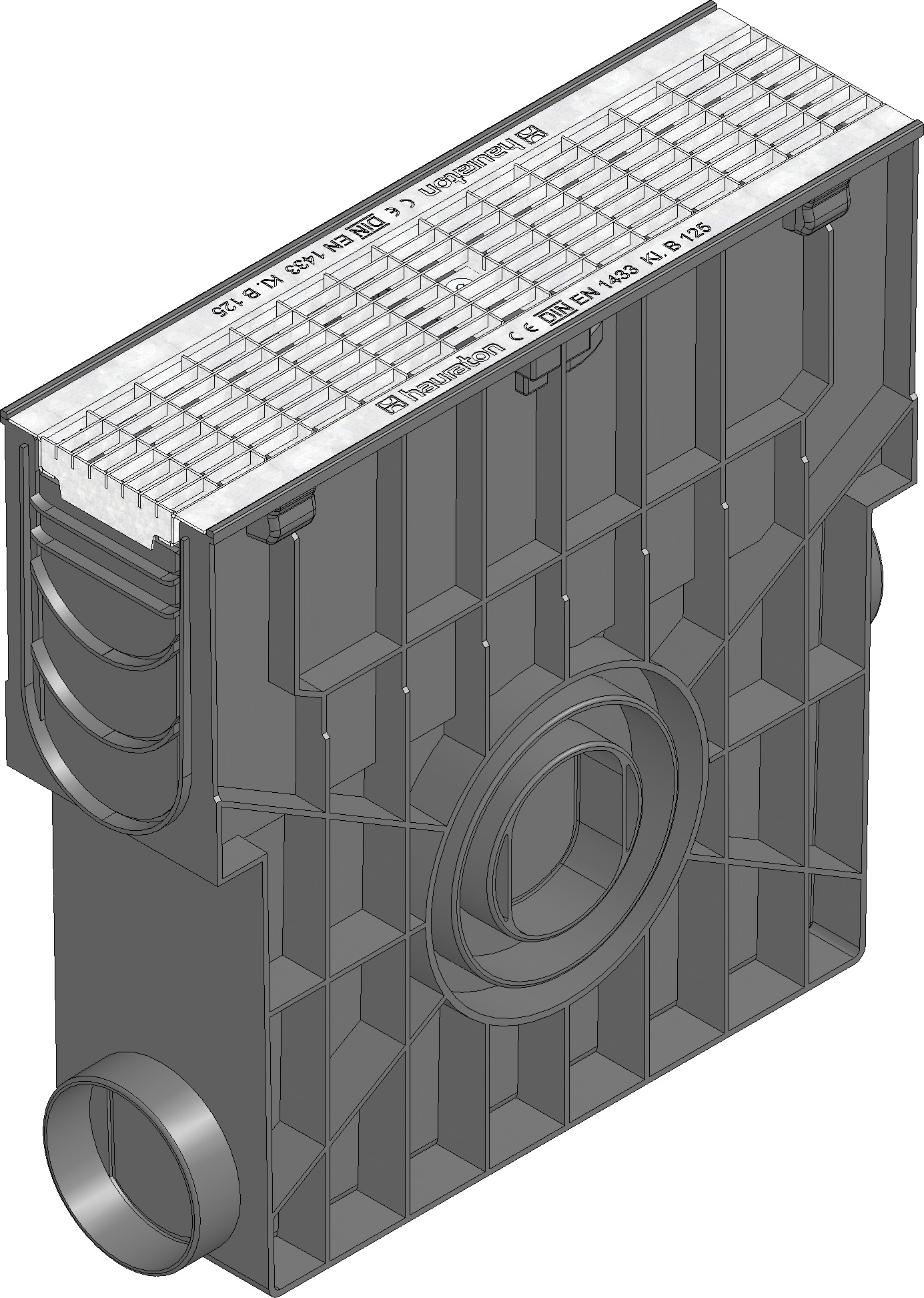 HAURATON RECYFIX STANDARD 100 Einlaufkasten vz. 500x150x488mm, m.Klemm-Maschenr.30/10,