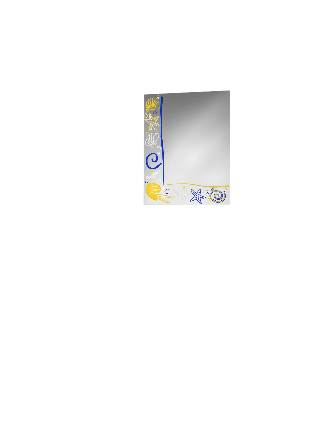 JOKEY Siebdruckspiegel "Nautilus" 50 x 40 cm ehem. Imagolux