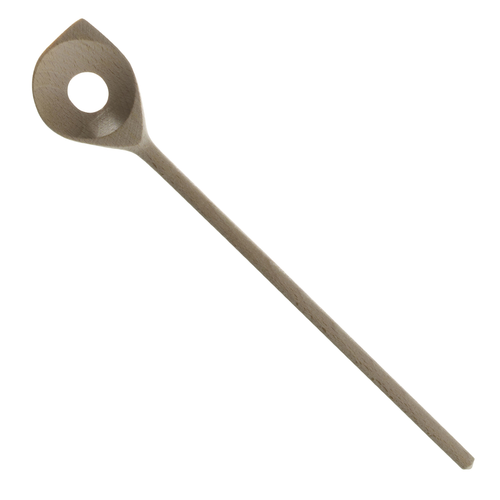  - WESEL Kochlöffel Holz 30cm Spitz/Loch 