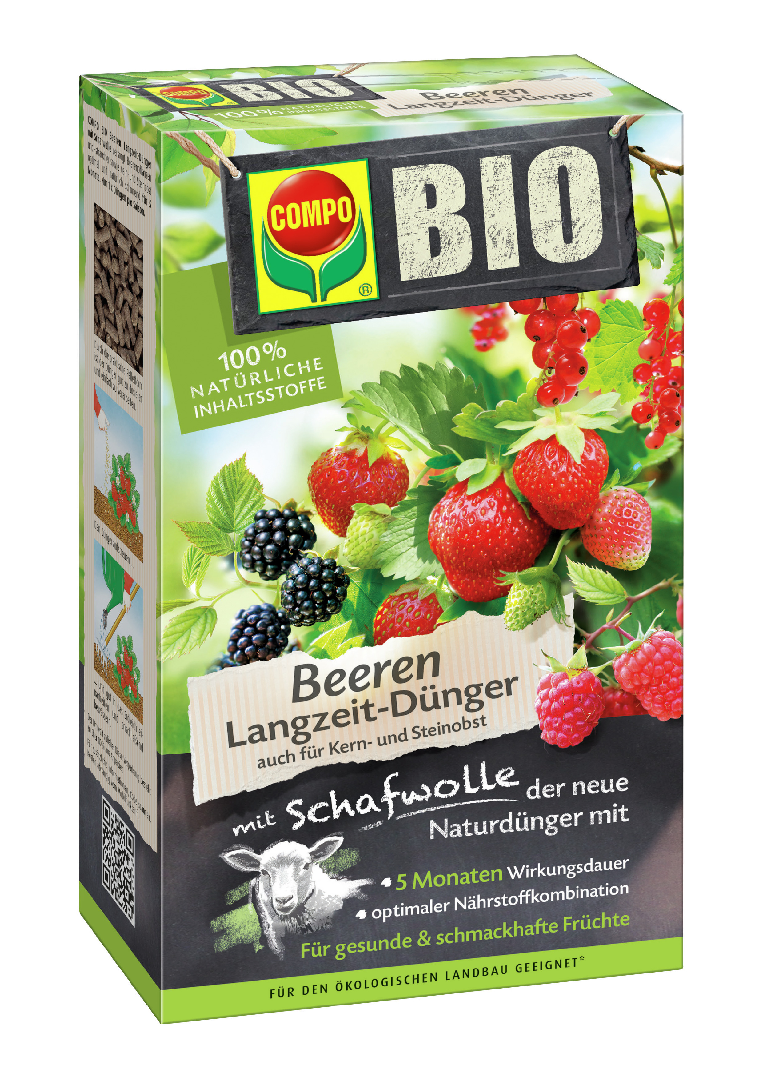 COMPO COMPO Bio Beeren LZD mit Schafwolle 2kg Compo EREG