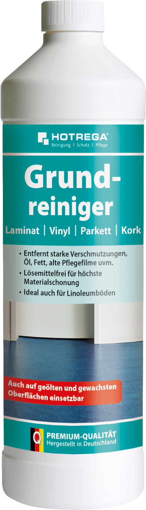 HOTREGA Grundreiniger Konzentrat 1l f.Laminat,Parkett,Kork,Vinyl