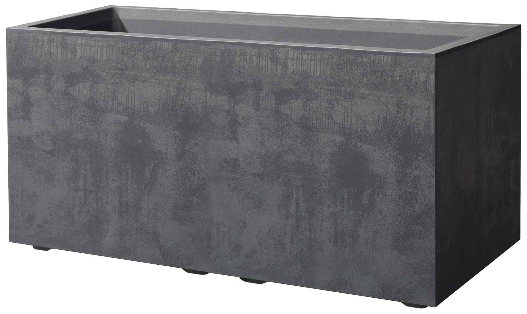 DEROMA Pflanzkasten Millennium 79cm anthrazit in Kunststoff gespritzt