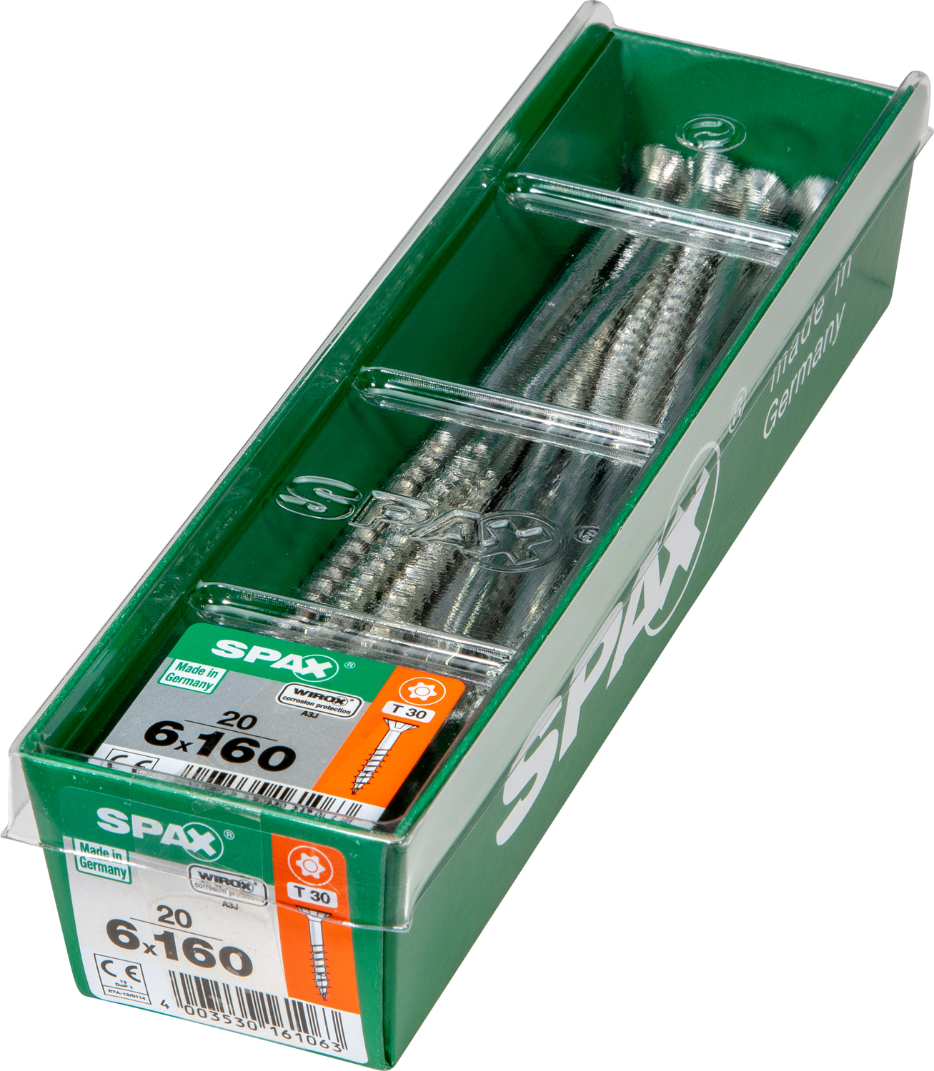SPAX INTERNATIONAL GMBH & CO. KG - ENNEP Universalschrauben WIROX A3J TG 6x160 mm SeKo T-Star Plus Pack L STK (20 Stück)