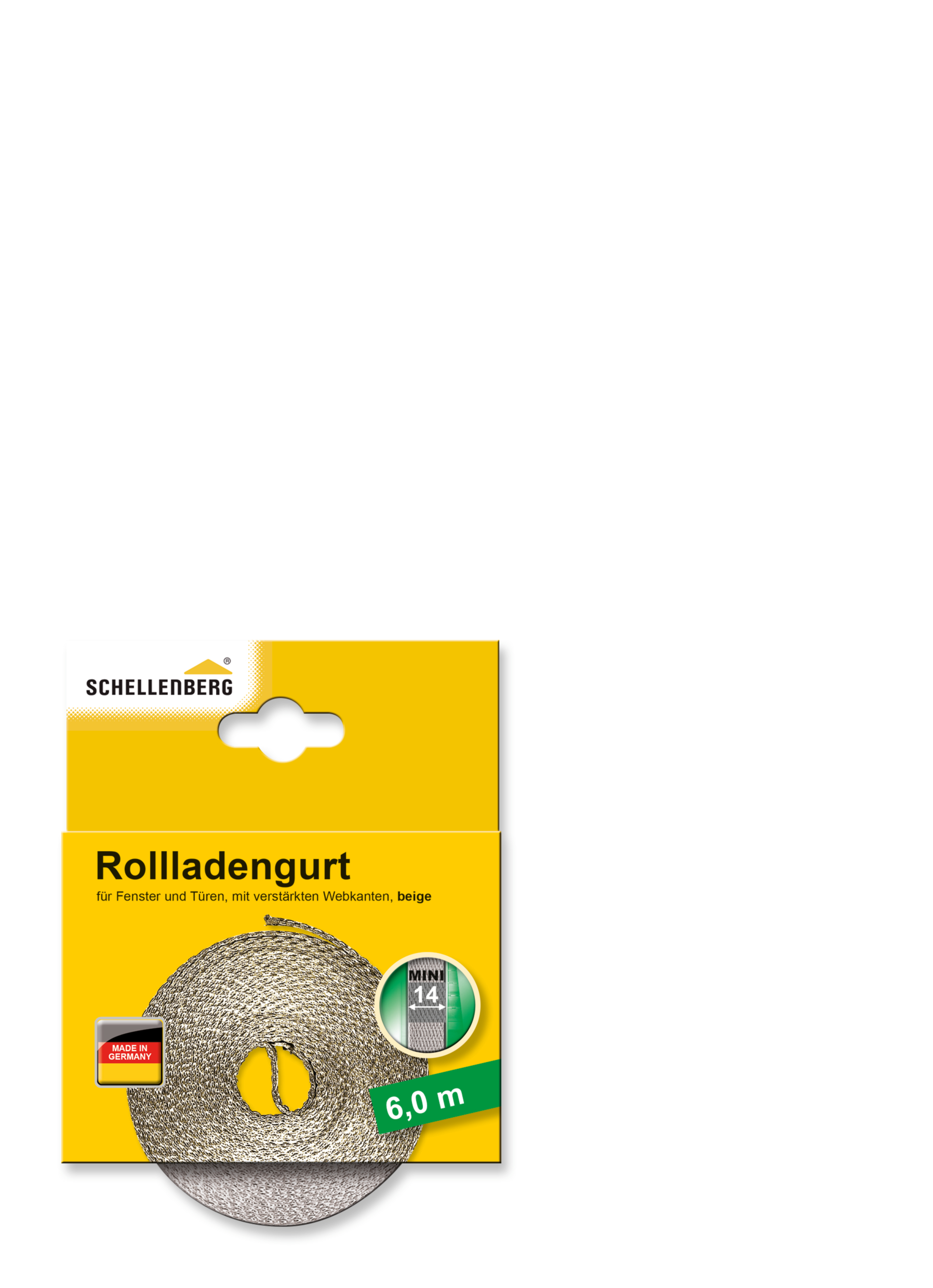 SCHELLENBERG Rollladengurt 14 mm/6,0 m beige 