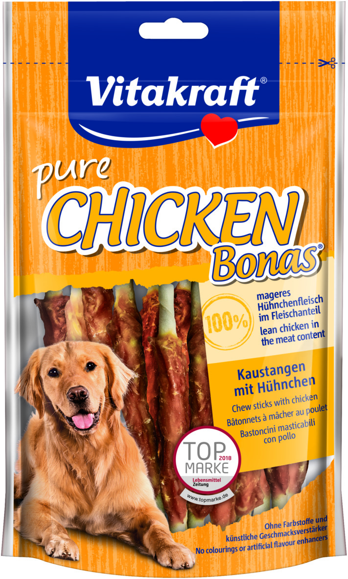 VITAKRAFT BONAS Kaustange mit Hühnerfleisch 80g für Hunde