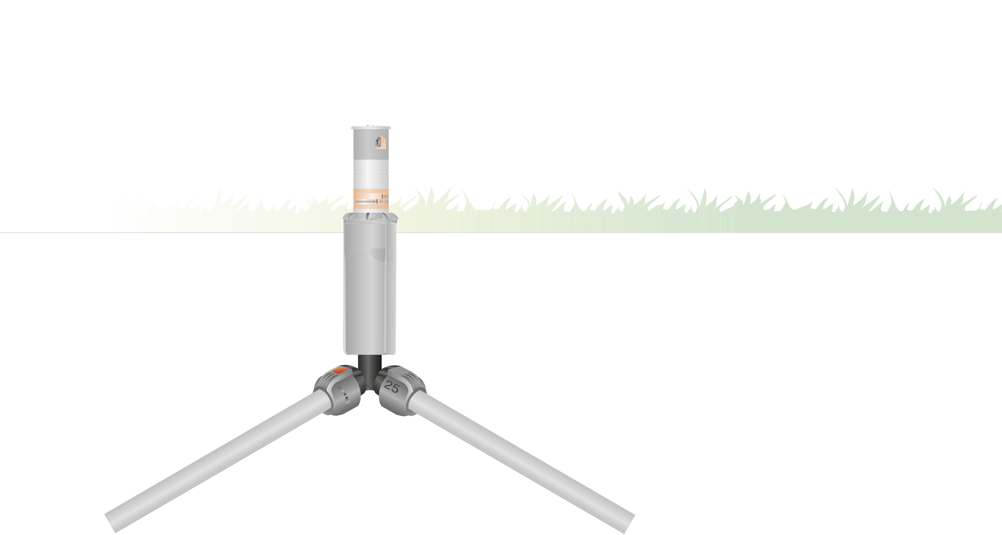 GARDENA Winkelstück 25 mm x 3/4"-Außengewinde Sprinklersystem