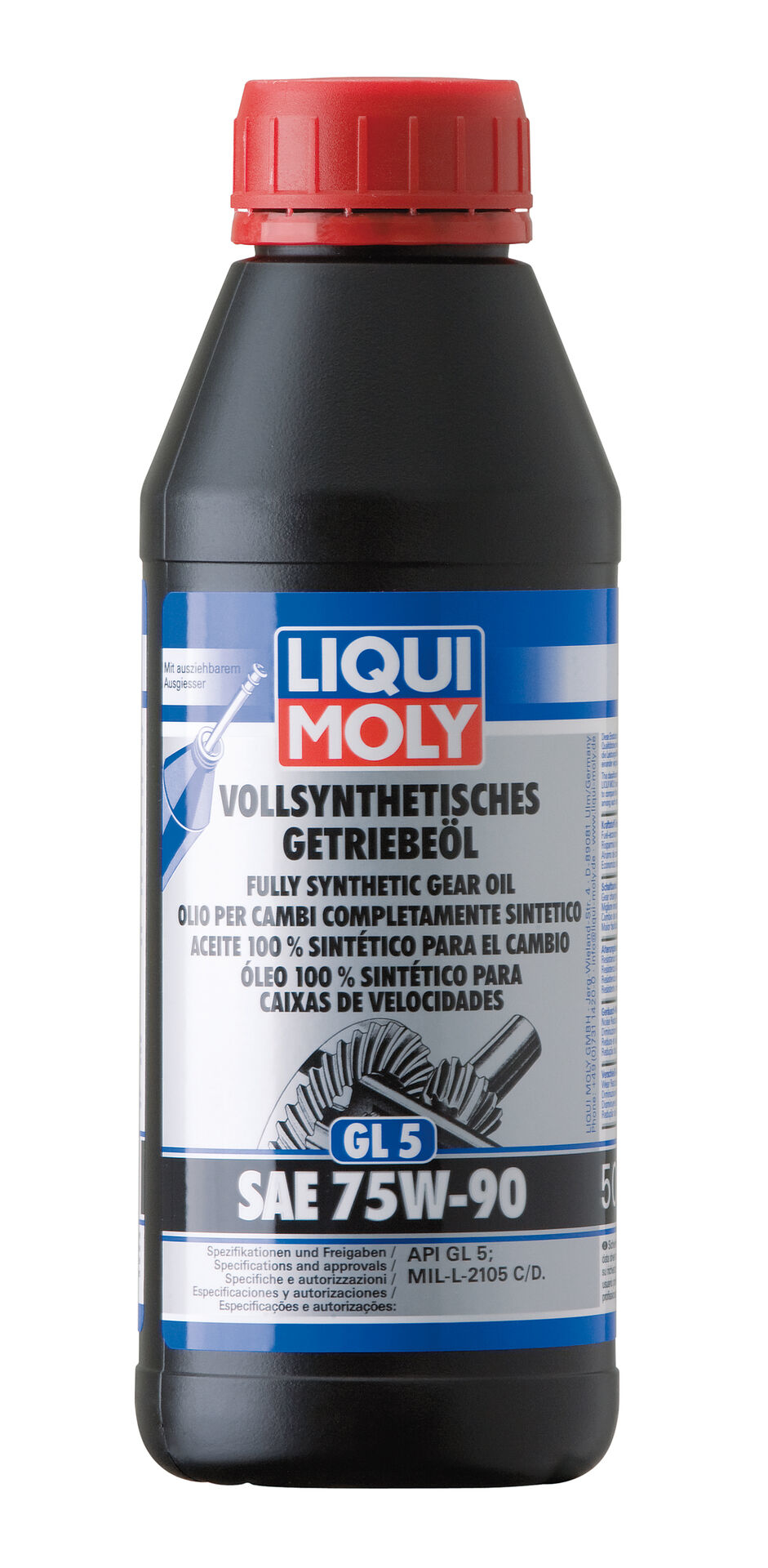 LIQUI-MOLY Getriebeöl (GL 5) SAE 75W-90 500 ml vollsyhnthetisch