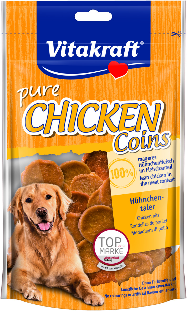 VITAKRAFT Chicken Hühnchentaler 80g für Hunde 