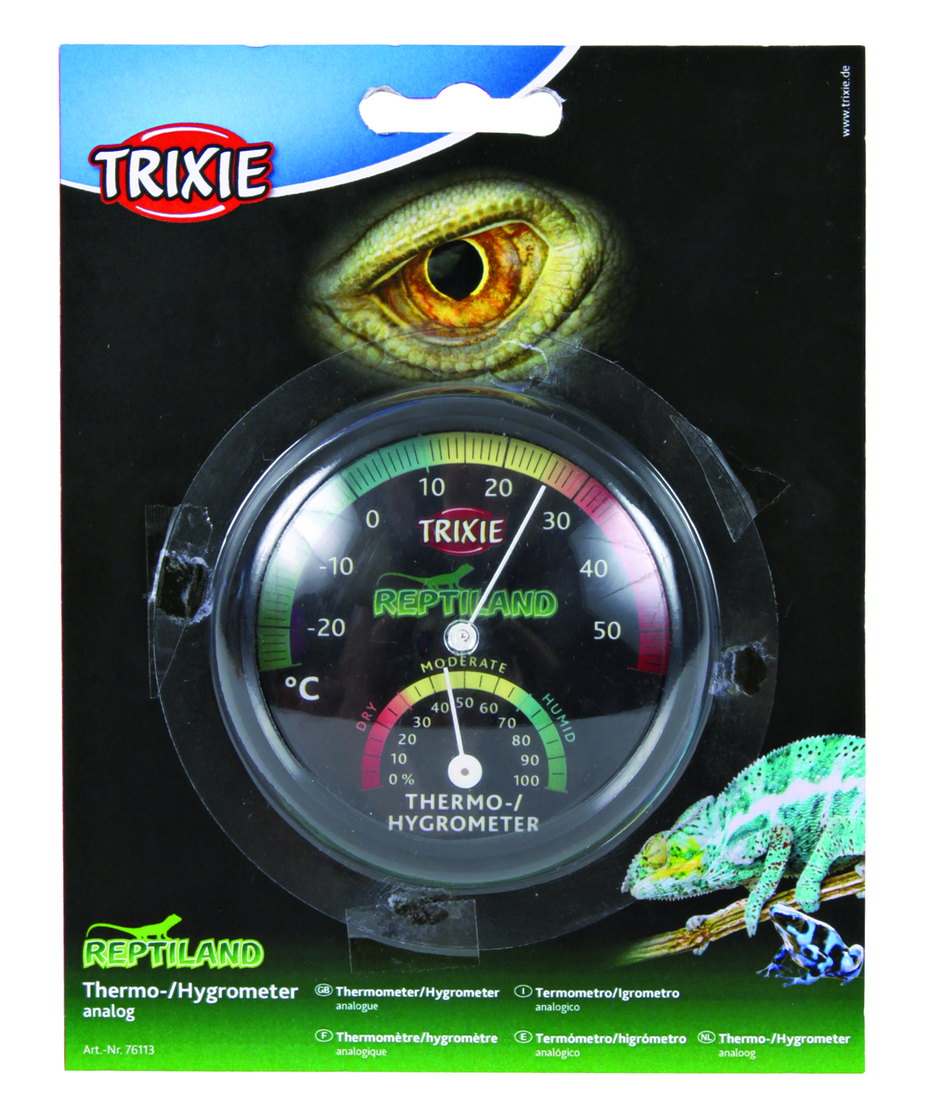 TRIXIE HEIMTIERBEDARF Thermo-/Hygrometer analog Terraristik