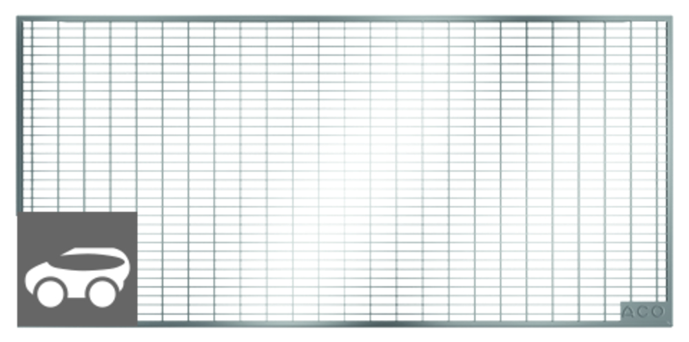 ACO HOCHBAU VERTRIEB ACO Maschenrost MW 30x10 bef.84x40x2 für Lichtschacht 80x40