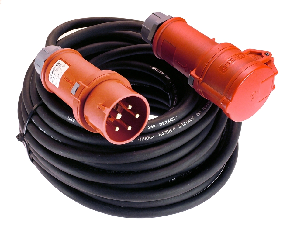 SCHWABE Verlängerung CEE 5G2,5 400V 16A 10m H07RN-F