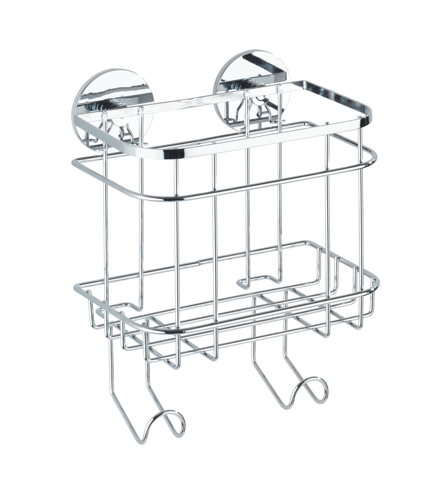 WENKO WENSELAAR GMBH  KG Turbo-Loc Wandkorb mit Haken Edelstahl WD-ACC-K