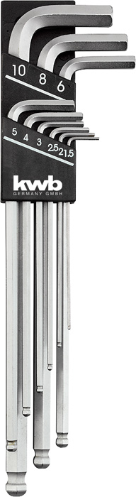 KWB BURMEISTER Stiftschlüssel-Satz CV  1,5-10 mm 9-tlg. kwb DIY