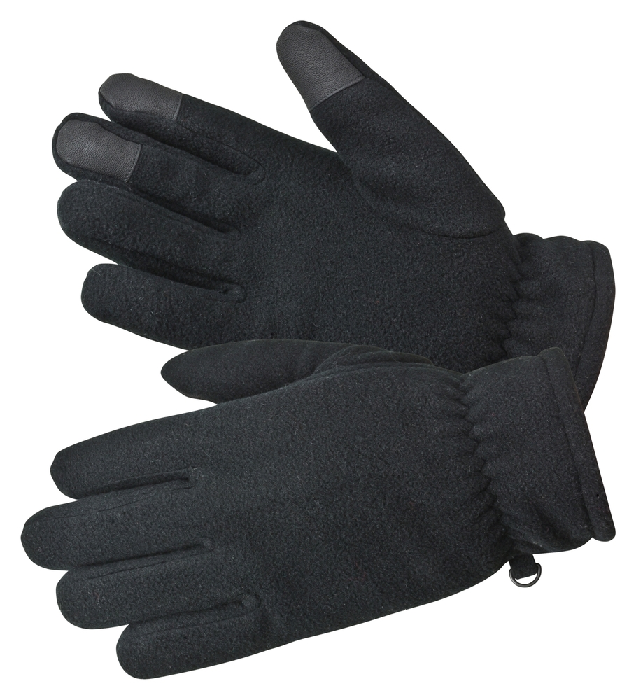 WILLAX Fleece-Handschuhe Touch schwarz Gr. XL 