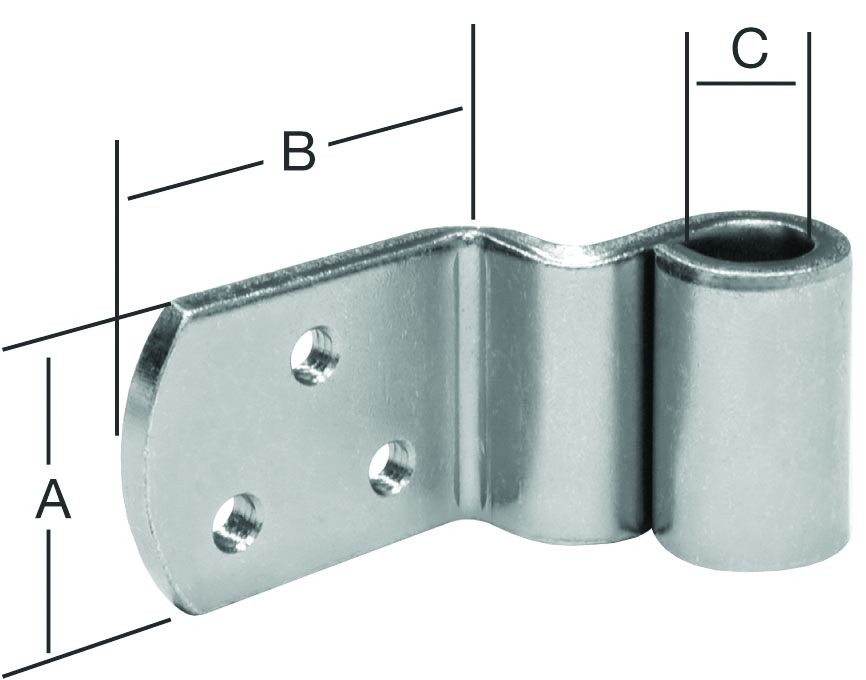 VORMANN AUGUST GMBH & CO KG Flechtzaunband L-Form verz. Ø10x30x38 mm 