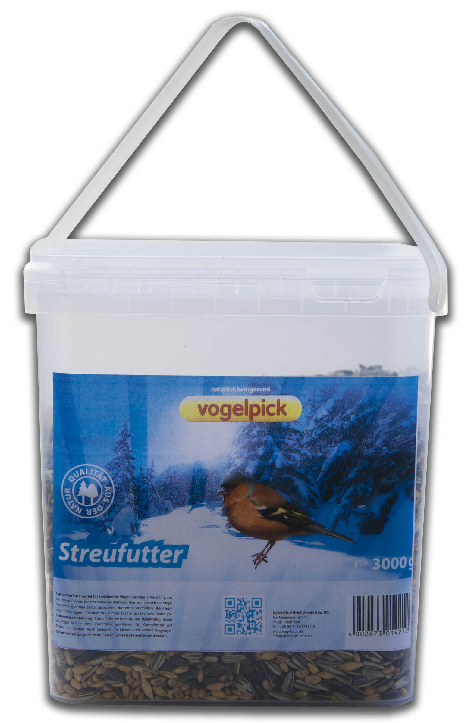 RAHMER MÜHLE GMBH Streufutter Eimer 3kg 