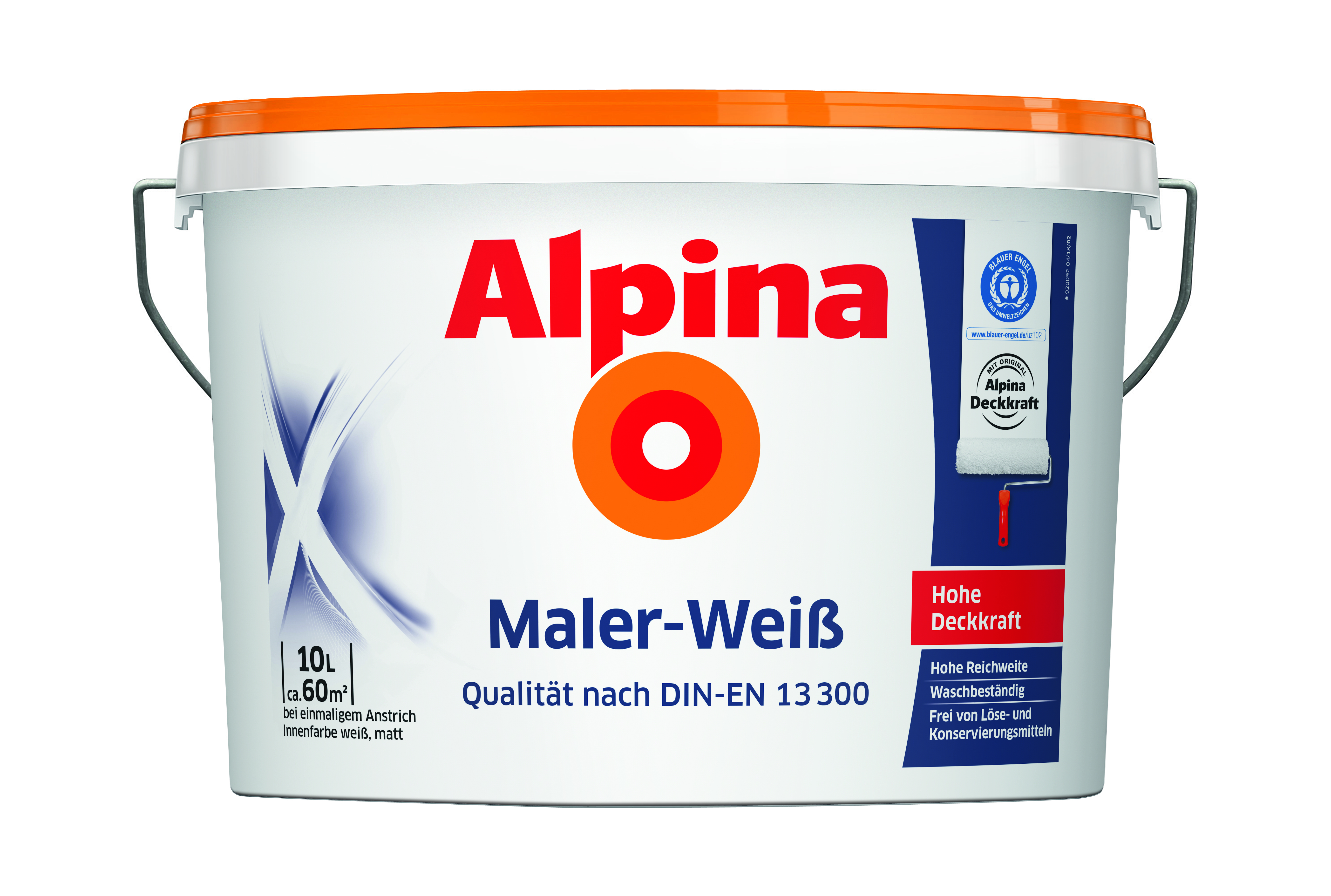 ALPINA FARBEN Alpina MalerWeiss 10 L konservierungsmittelfrei