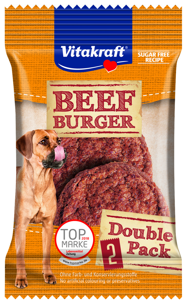 VITAKRAFT Beef Burger Geflügel Hund 2St 