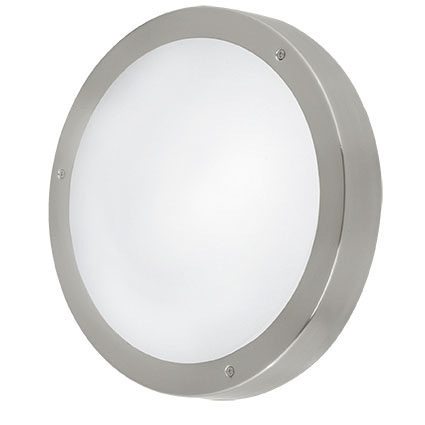 EGLO LEUCHTEN Wand- Deckenleuchte Vento 1 LED-Modul 3x2,5W edelstahl Ø 28,5cm