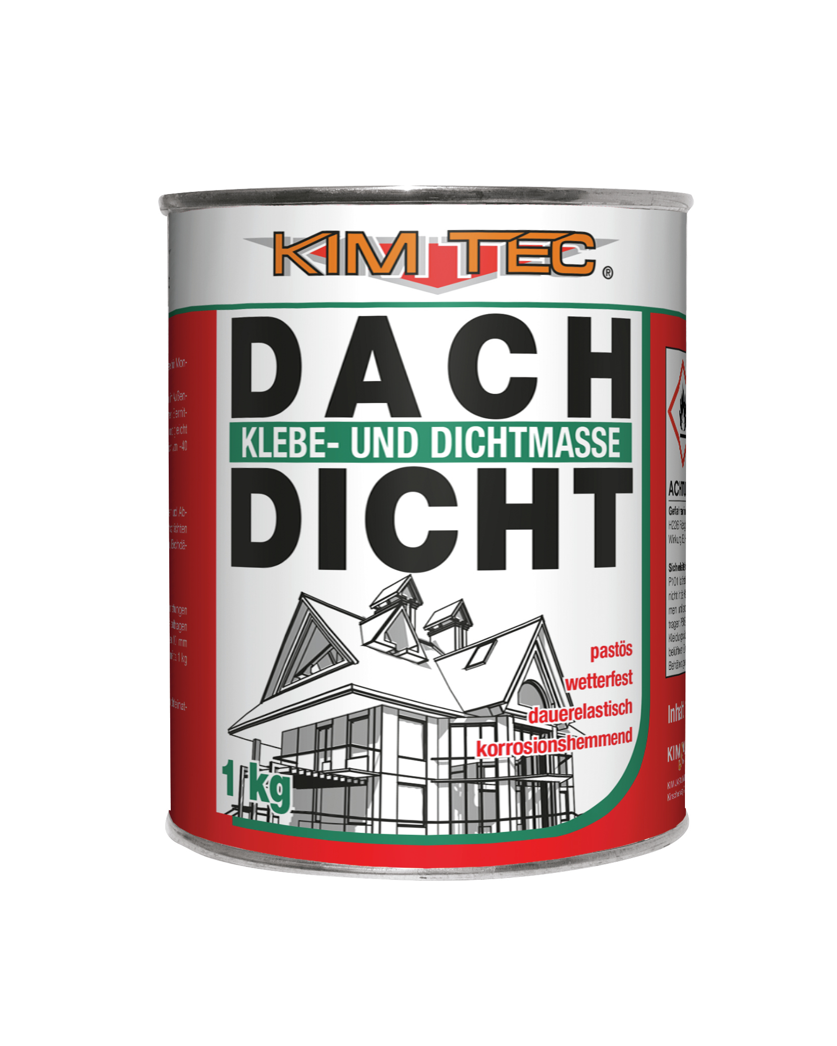KIM JAROLIM KIM-TEC Dach-Dicht schwarz 1kg Klebe- und Dichtmasse
