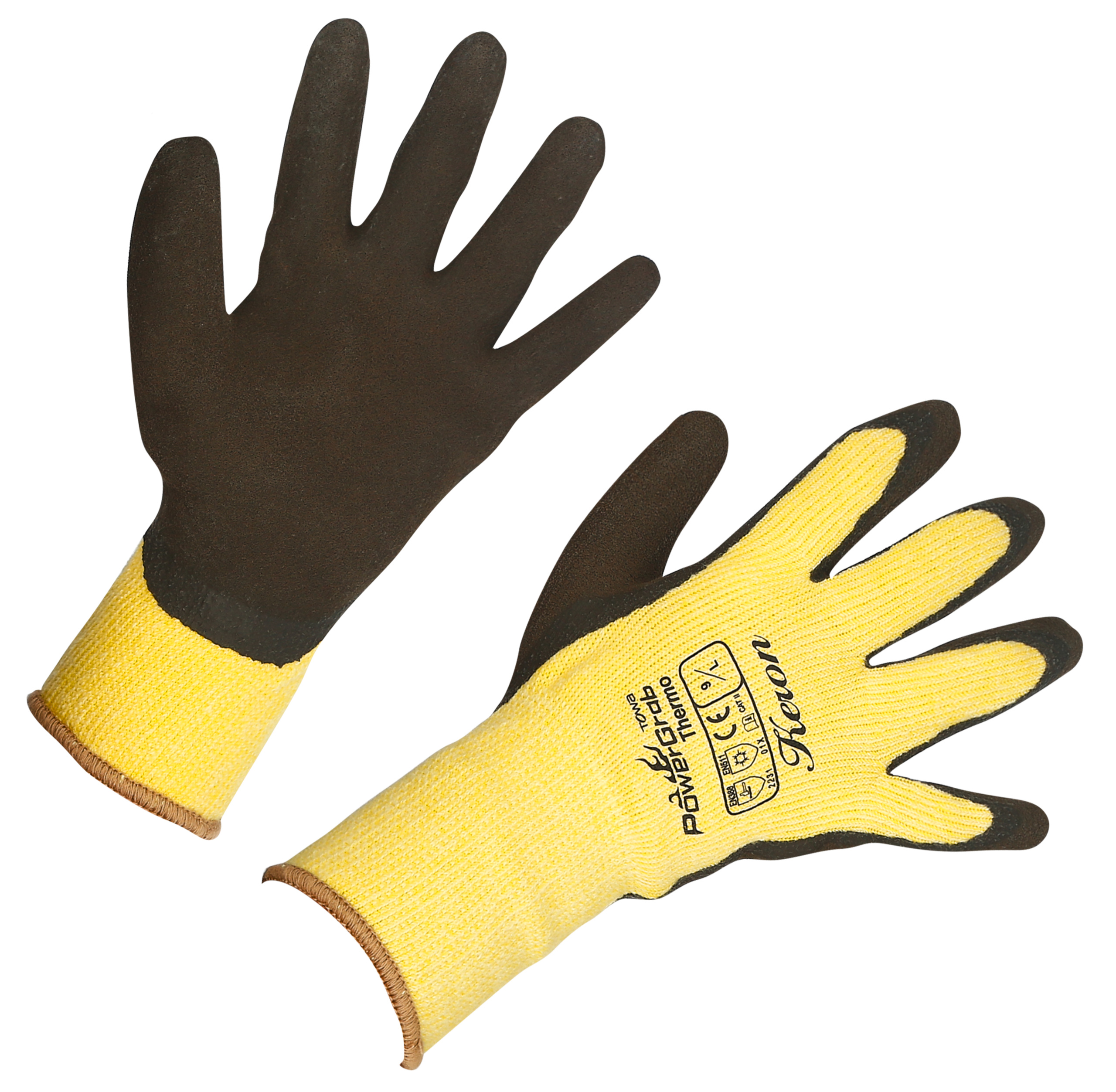 ALBERT KERBL GMBH Handschuh Towa PowerGrab Thermo gelb 11 Latex mit Acrylfutter