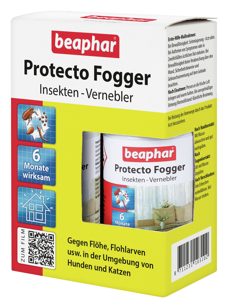 BEAPHAR Protecto Insekten Vernebler 2x75ml Heimtierumgebung