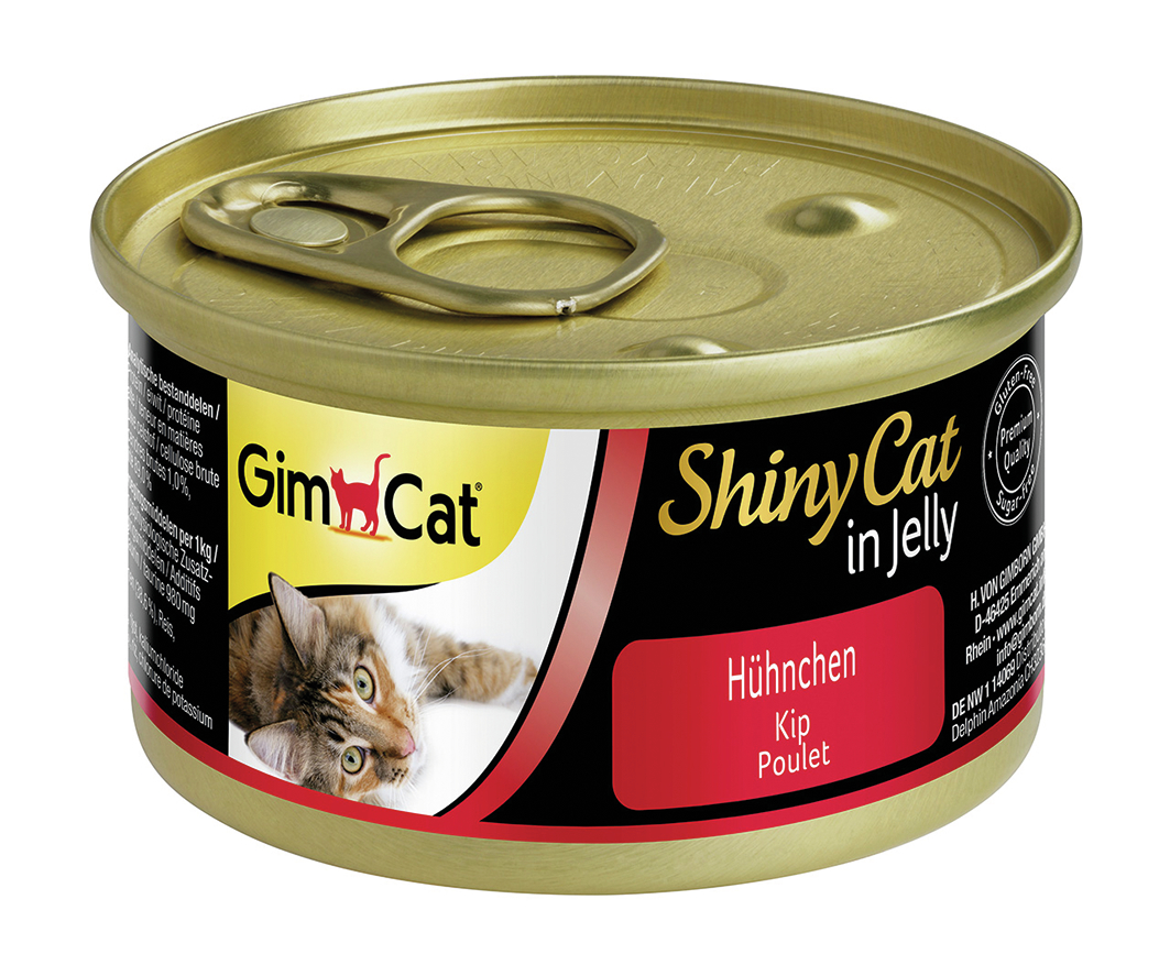 BTG BETEILIGUNGS GMBH Gim Cat DS ShinyCat Hühnchen 70g Verfügbarkeit im ZL erfragen!