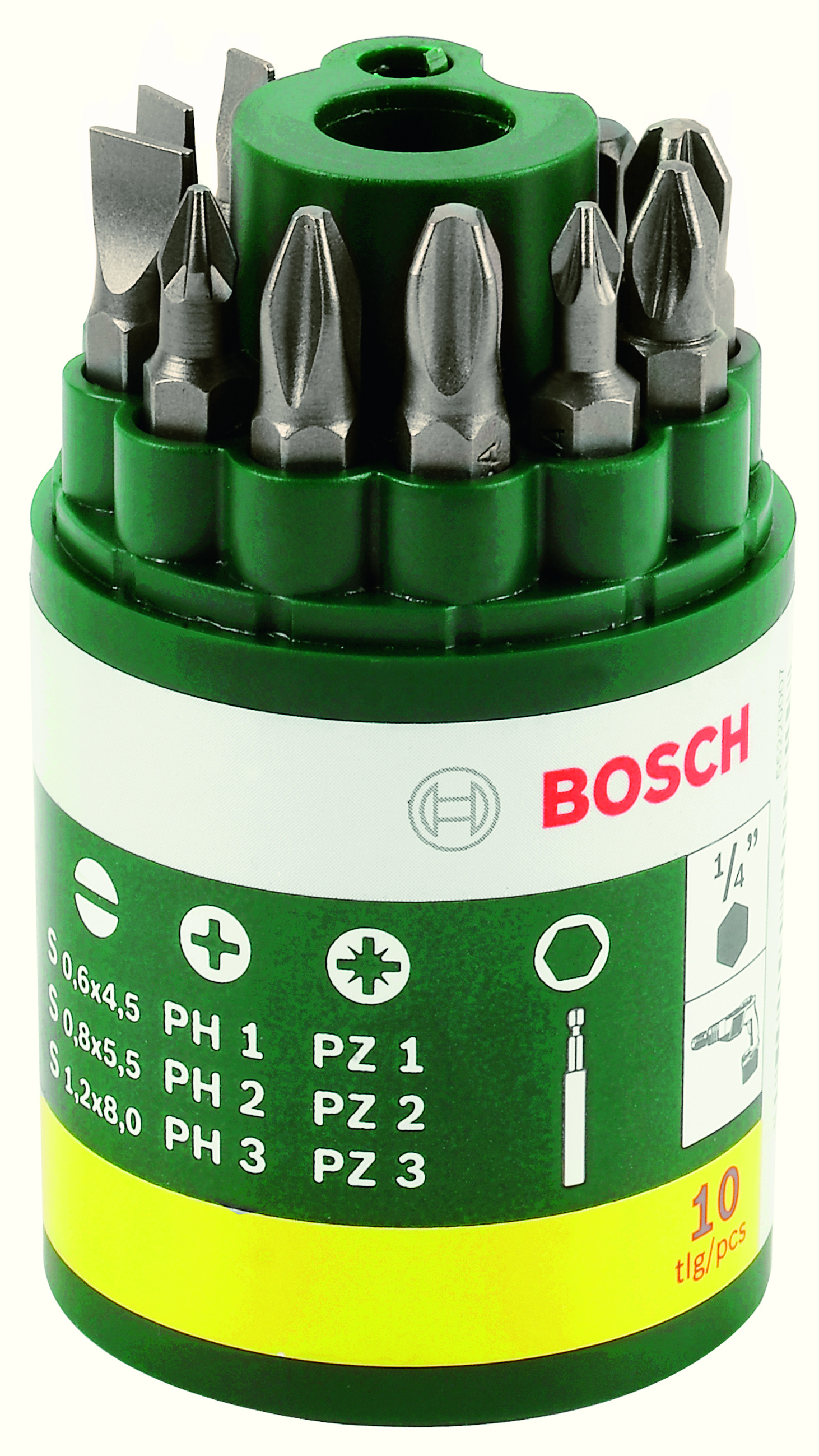 BOSCH Bit Runddose 10tlg. DIY