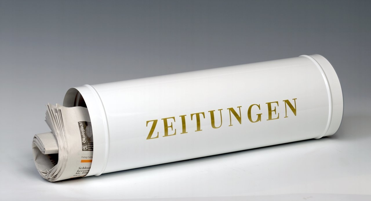BURG-WÄCHTER Zeitungsbox rund weiss 800 W 