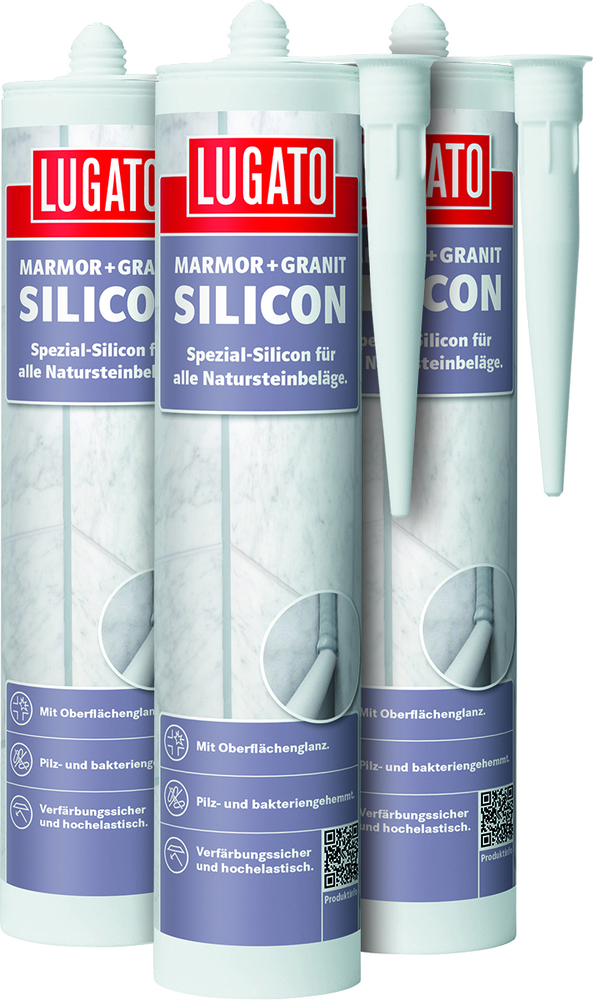 LUGATO CHEMIE Marmor+Granit-Silicon silbergrau 310 ml 