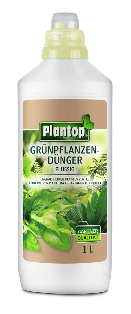 GREGOR ZIEGLER GMBH Plantop Grünpflanzendünger flüssig 1l NPK 9+3+6 mit Spurennährstoffen PE-Flas.
