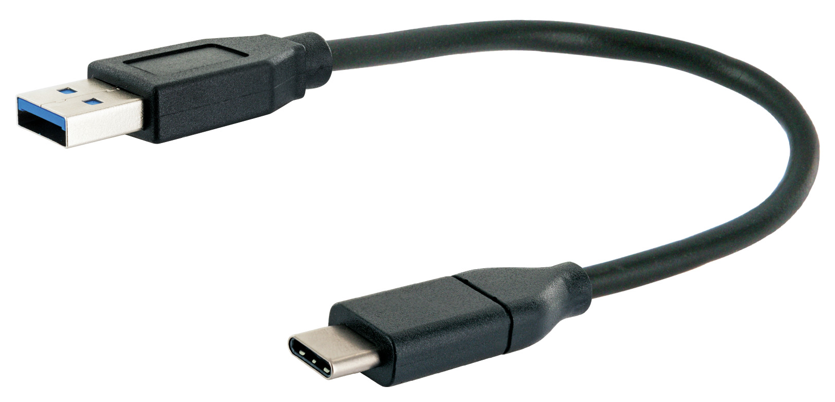 CONNECT Ladekabel & Type C Sync USB3.1 15cm auf USB 3.0A Stecker