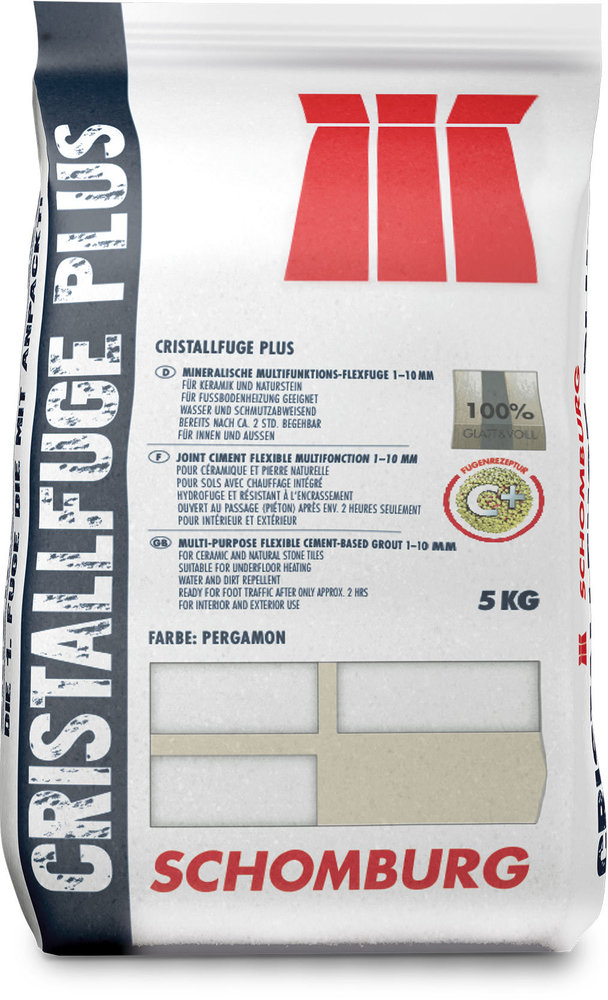 SCHOMBURG CRISTALLFUGE-PLUS silbergrau 5kg Natursteinfugenmörtel