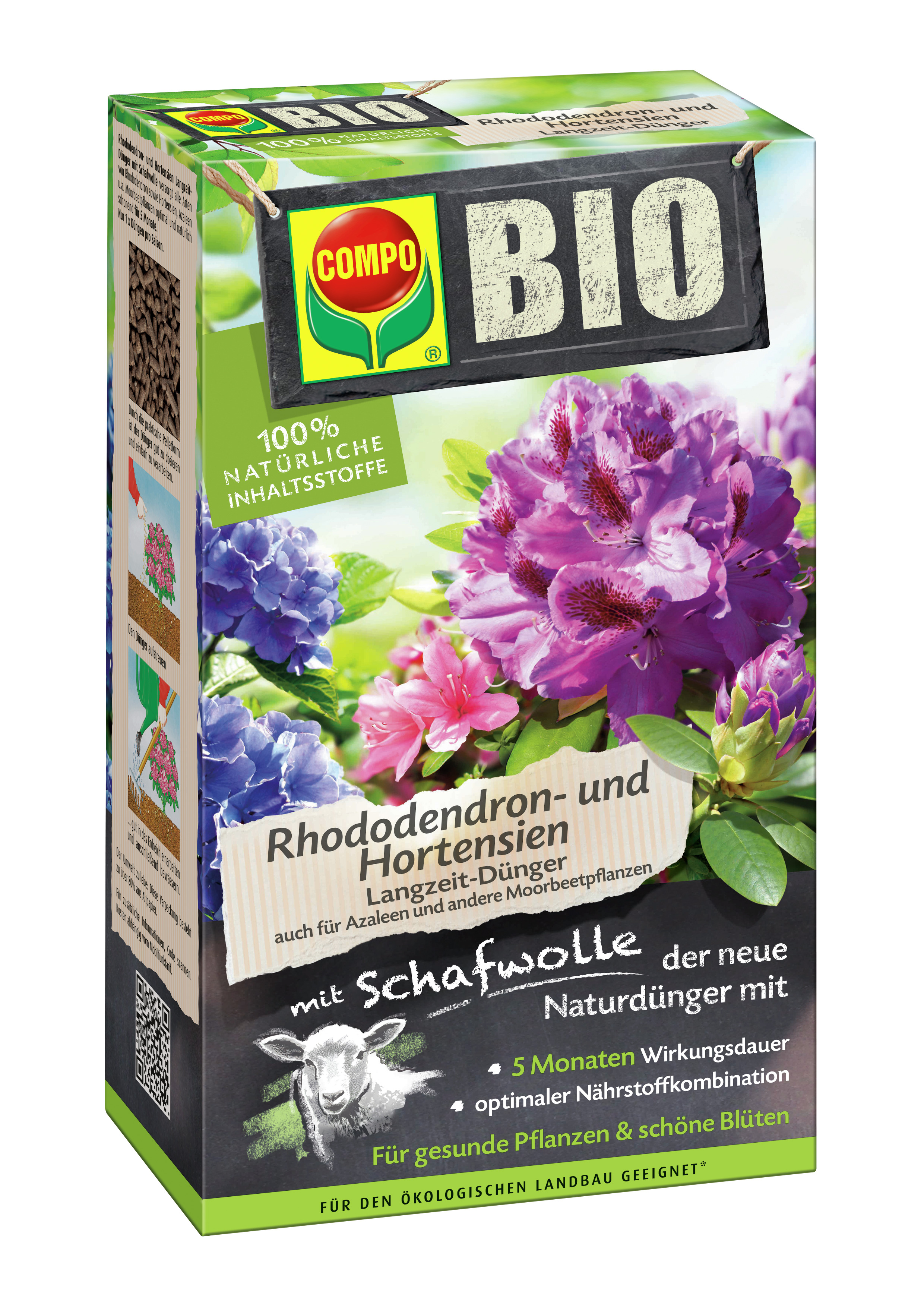 COMPO COMPO Bio Rhododendron LZD m. Schaf. 2kg Compo EREG mit Schafwolle Compo