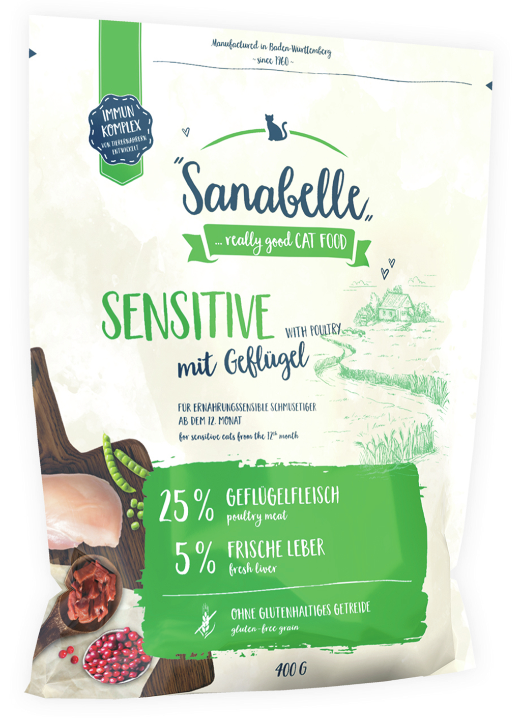  - MÜNSTER Bos. Cat Sanabelle Sensitive Geflüg.400g 