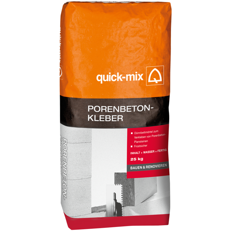 QUICKMIX Porenbetonkleber GBK grau 10kg 