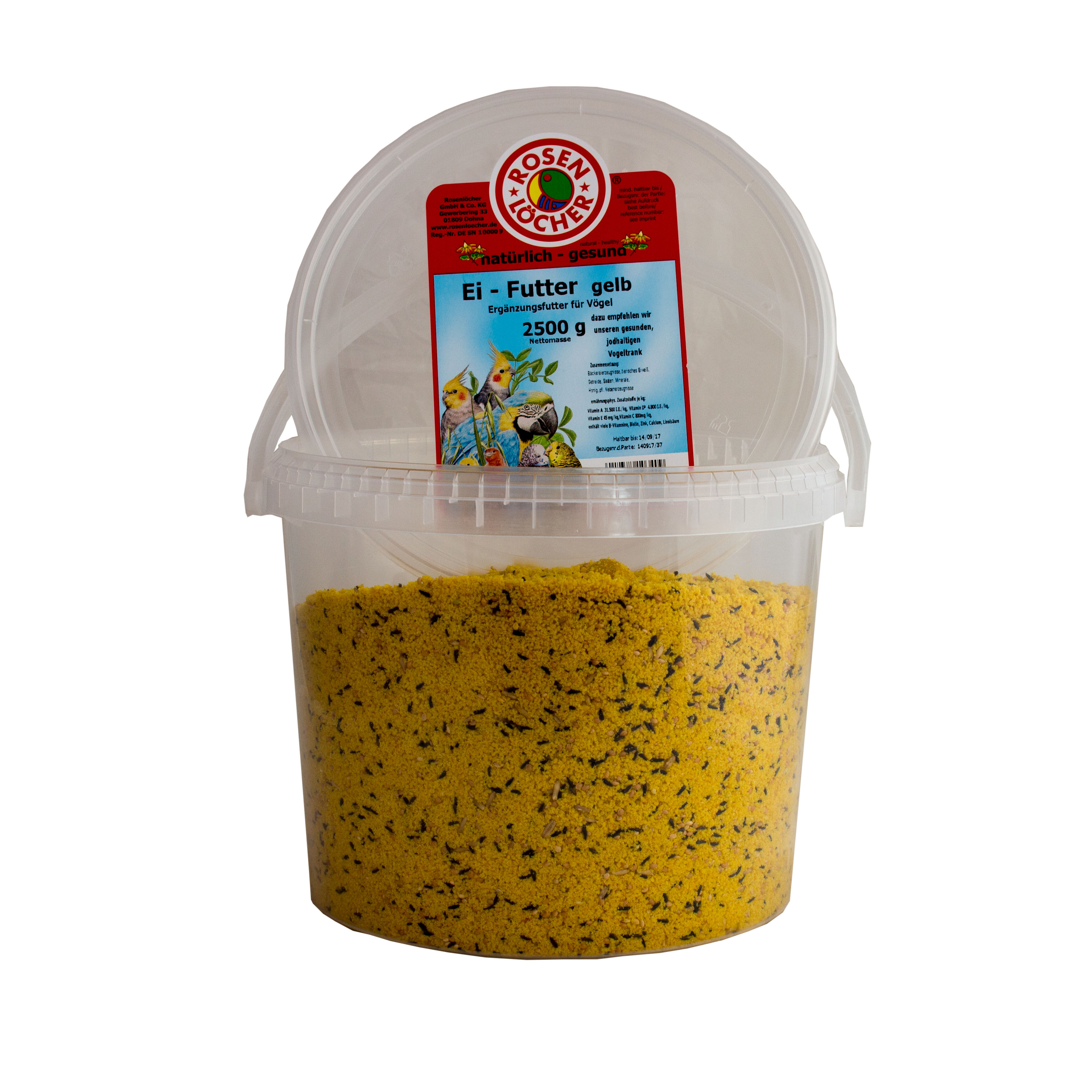ROSENLÖCHER - Eifutter gelb 5l/2,5kg für Kanarien und Exoten