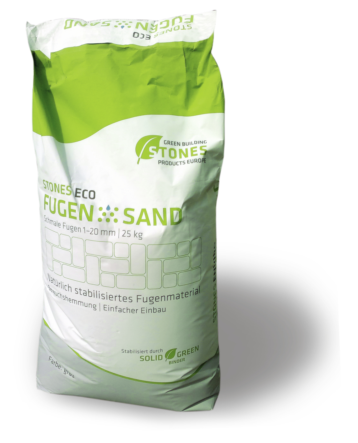 STONES - GESELLSCHAFT FÜR MINERALISCHE B STONES ECO FUGENSAND 1-20 mm grau 25kg für Fugenbreiten 1-20mm